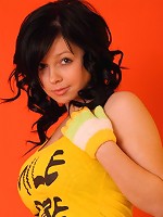 Ellen says smile more often then she gets a dildo out and puts it in between her massive boobs