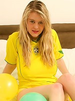 Cute girl showing her big titties